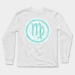 Blue Marble Zodiac - Virgo Long Sleeve T-Shirt